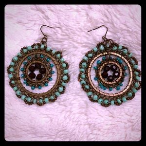 Turquoise Boho Earrings